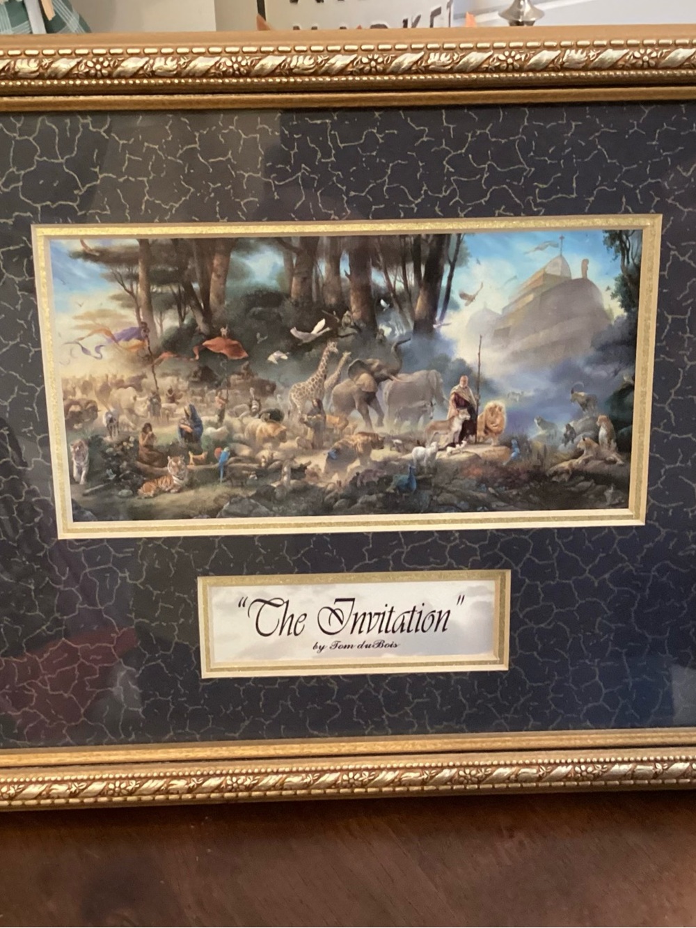 "The Invitation" Framed Home Art Print in Gold Frame